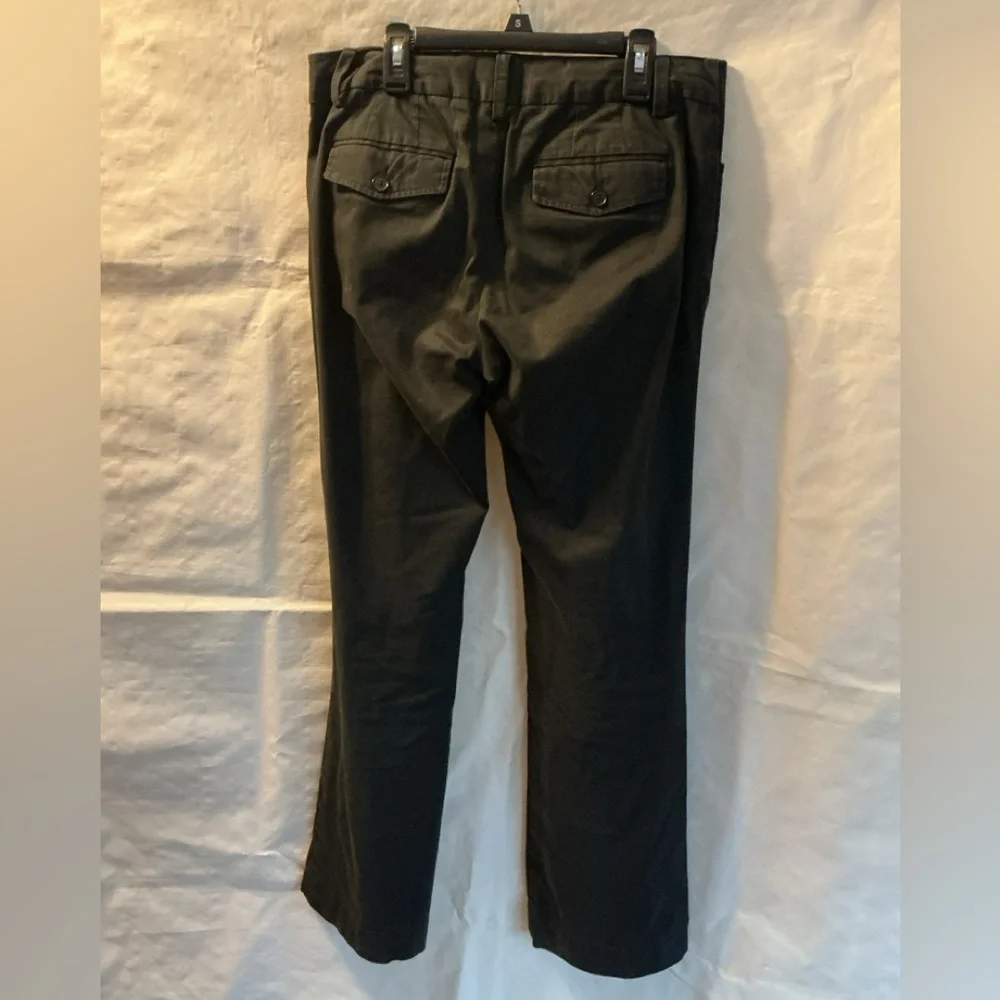 GAP Black Curvy Fit Pants with Pinstripe Waistband Accent